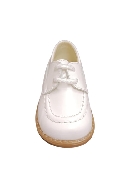 Scarpe inglesino Bambini panyno B3622  bianco laccio
