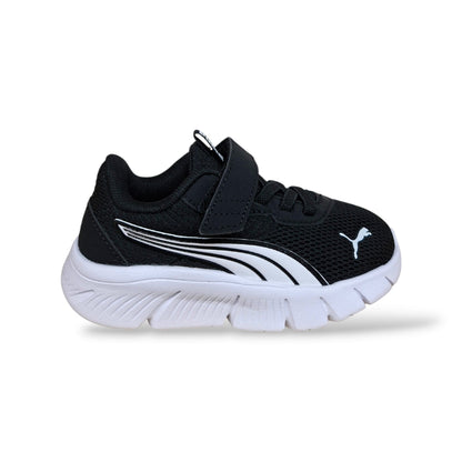 Puma Flex Focus 311523 Sneakers Bambini e Ragazzi Nero Bianco | Laccio Elastico Velcro Leggere Flessibili Scuola Sport | Taglie 24-35 | Scarpetteria Gica