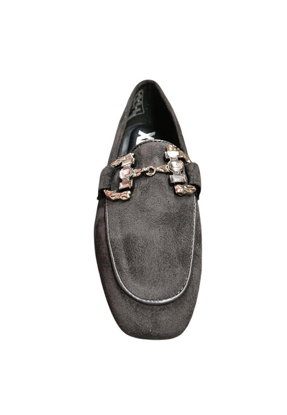 Ballerina donna XTI Zapato nero velluto elastico comfort style