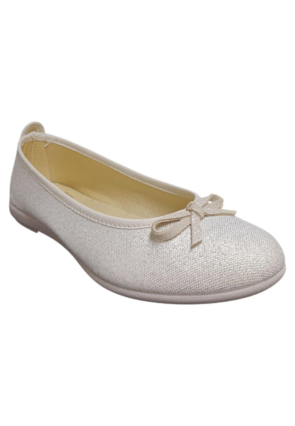 Ballerina bambina Vul-Ladi Candy bianco tela elastico comfort style