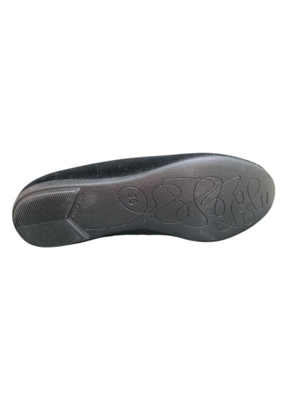 Ballerina ragazza Vul-Ladi Candy nero velluto velcro elegance style