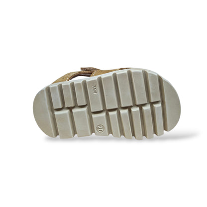 balocchi-bart-sandali-tallonati-bambini-beige-scuro-pelle-velcro-primavera-estate-2026-scarpetteria-gica-trani
