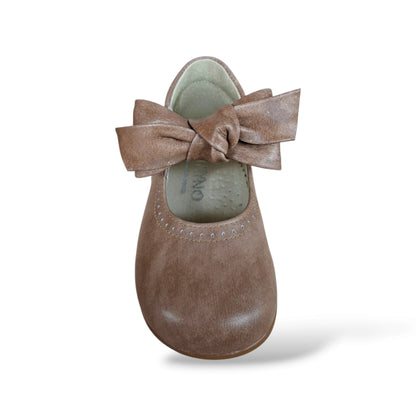 scarpe-pelle-beige-naturale-morbida-primi-passi-bambina-panyno-b1528-fiocco-estraibile-fibbia-fodera-pelle-sottopiede-anatomico-pelle-fondo-gomma-neutro-caldo-due-look-cerimonia-quotidiana-taglie-19-23-scarpetteria-gica-trani
