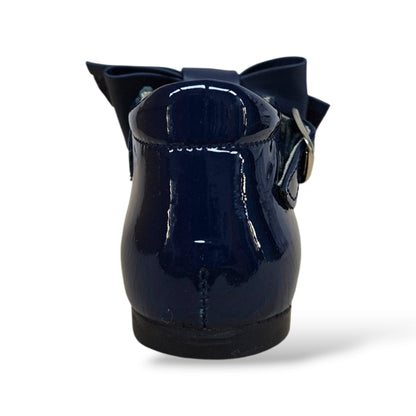 panyno-b1528-scarpine-ballerina-primi-passi-bambina-blue-vernice-lucida-fiocco-estraibile-fibbia-battesimo-originale-festa-compleanno-cerimonia-colorata-regalo-nascita-vivace-autunno-inverno-2026-taglie-19-23-scarpetteria-gica-trani
