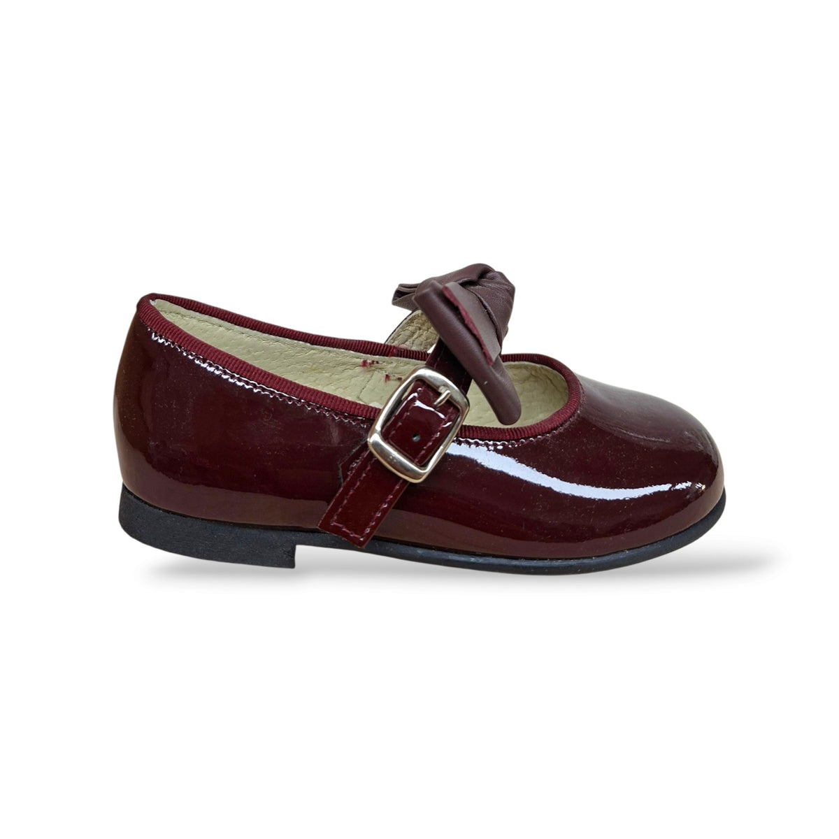panyno-b2601-ballerina-bambolina-bambina-bordeaux-vernice-lucida-fiocco-estraibile-fibbia-romantica-elegante-cerimonia-scuola-taglie-24-29-scarpetteria-gica-trani
