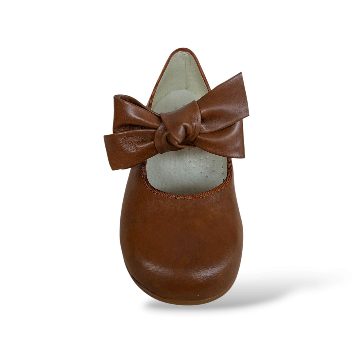 scarpe-pelle-tabacco-bambina-panyno-b2601-fiocco-estraibile-fibbia-fodera-pelle-sottopiede-anatomico-pelle-fondo-gomma-earth-tone-autunnale-morbida-naturale-due-look-scuola-cerimonia-taglie-24-29-scarpetteria-gica-trani
