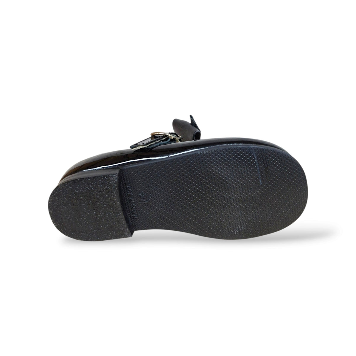 panyno-b2601-regalo-bambina-ballerina-nero-vernice-lucida-fiocco-estraibile-fibbia-elegante-classica-cerimonia-formale-spagnola-premium-battesimo-prima-comunione-autunno-inverno-2026-taglie-24-29-scarpetteria-gica-trani
