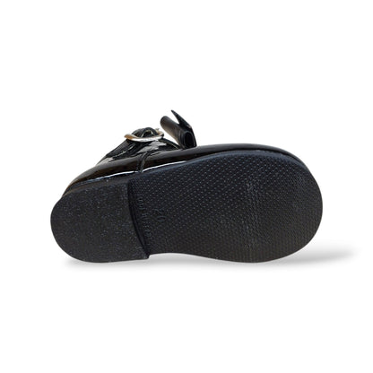 panyno-b1528-regalo-nascita-battesimo-bambina-scarpine-nero-vernice-lucida-fiocco-estraibile-fibbia-classica-elegante-formale-spagnola-premium-autunno-inverno-2026-taglie-19-23-scarpetteria-gica-trani
