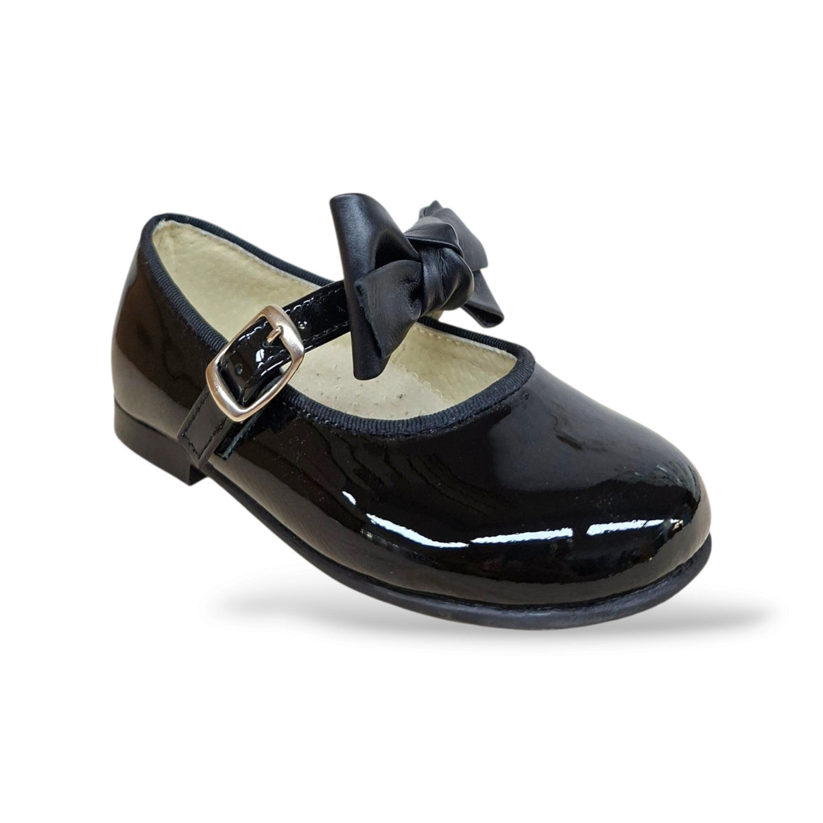 ballerina-bambolina-bambina-panyno-b2601-nero-vernice-lucida-brillante-fiocco-estraibile-fibbia-fodera-pelle-sottopiede-anatomico-fondo-gomma-classica-formale-intramontabile-taglie-24-29-scarpetteria-gica-trani
