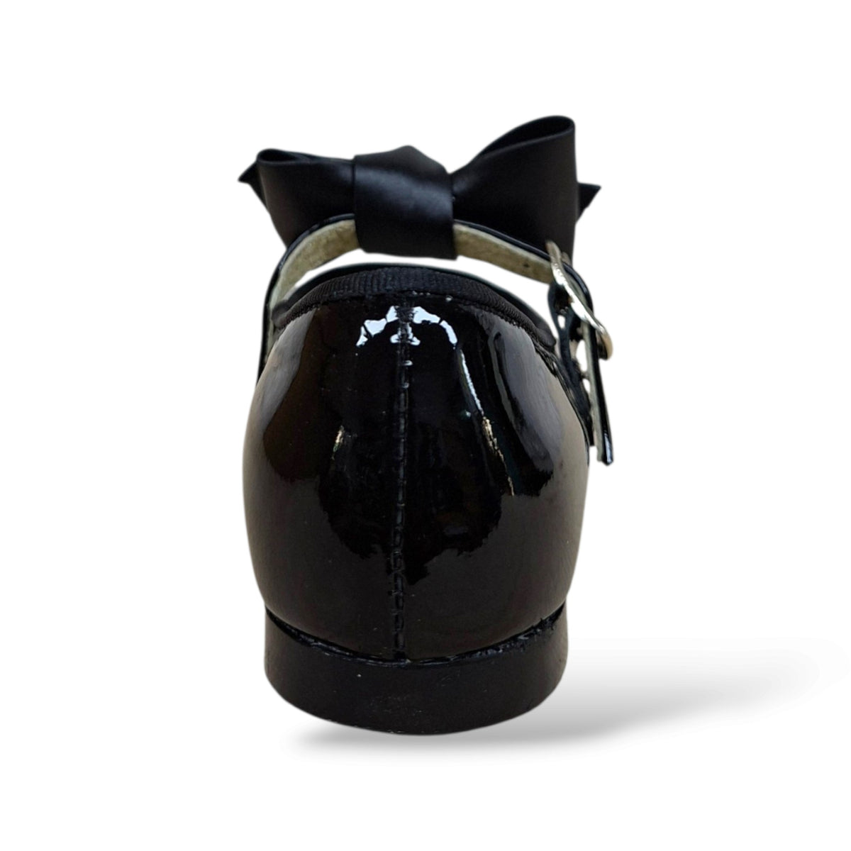 panyno-b2601-scarpe-ballerina-bambina-nero-vernice-lucida-fiocco-estraibile-fibbia-cerimonia-battesimo-prima-comunione-recita-natale-saggio-danza-formale-elegante-autunno-inverno-2026-taglie-24-29-scarpetteria-gica-trani
