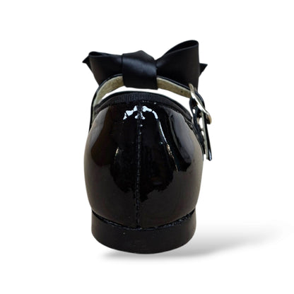panyno-b2601-scarpe-ballerina-bambina-nero-vernice-lucida-fiocco-estraibile-fibbia-cerimonia-battesimo-prima-comunione-recita-natale-saggio-danza-formale-elegante-autunno-inverno-2026-taglie-24-29-scarpetteria-gica-trani
