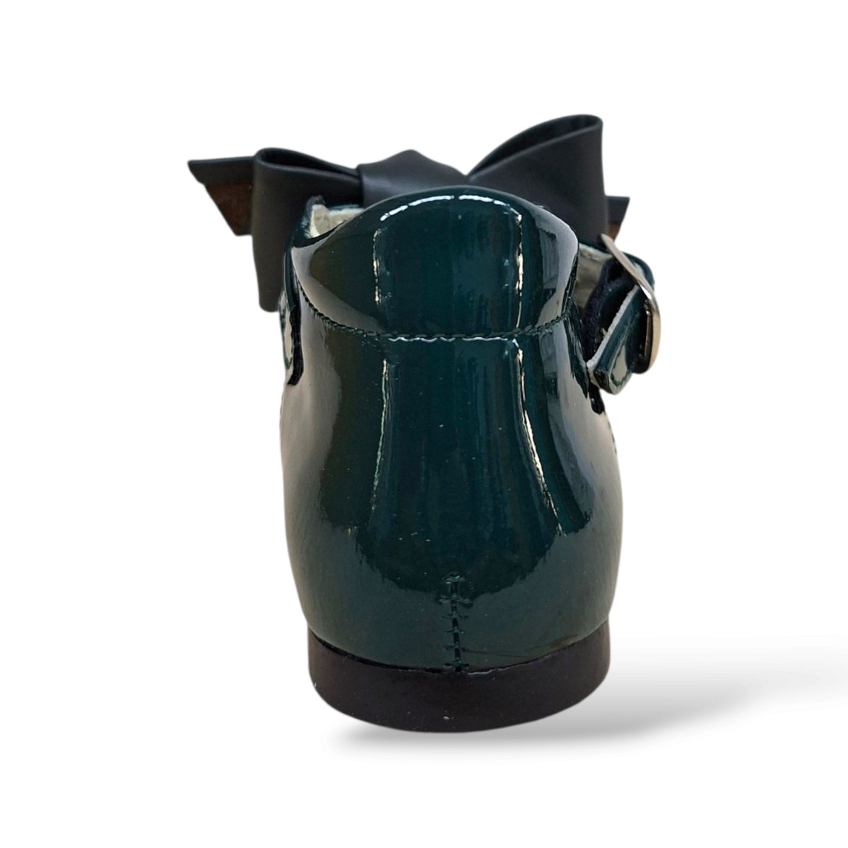 panyno-b1528-scarpine-ballerina-primi-passi-bambina-verdone-vernice-lucida-fiocco-estraibile-fibbia-battesimo-originale-primo-compleanno-cerimonia-regalo-nascita-naturale-autunno-inverno-2026-taglie-19-23-scarpetteria-gica-trani
