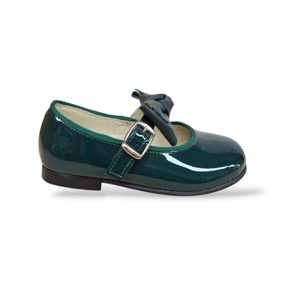 panyno-b2601-ballerina-bambolina-bambina-verdone-vernice-lucida-fiocco-estraibile-fibbia-elegante-originale-naturale-cerimonia-scuola-autunno-taglie-24-29-scarpetteria-gica-trani
