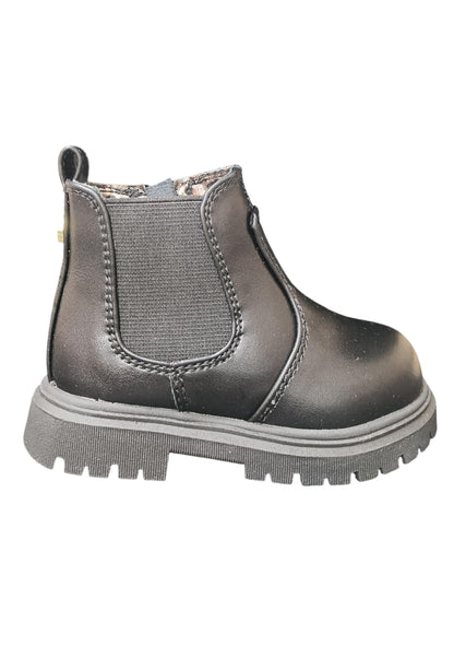 Stivaletti bambino Cult Martin nero pelle - Stile urban con zip laterale