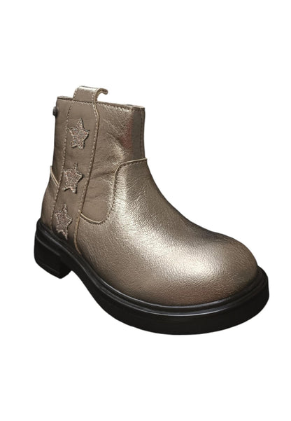 Anfibio Bambine Gioseppo KISBER Grigio Plomo con Zip - Stivaletto Pelle