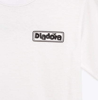 T-shirt Diadora Bambino Bianca con Logo - Collezione PE2026