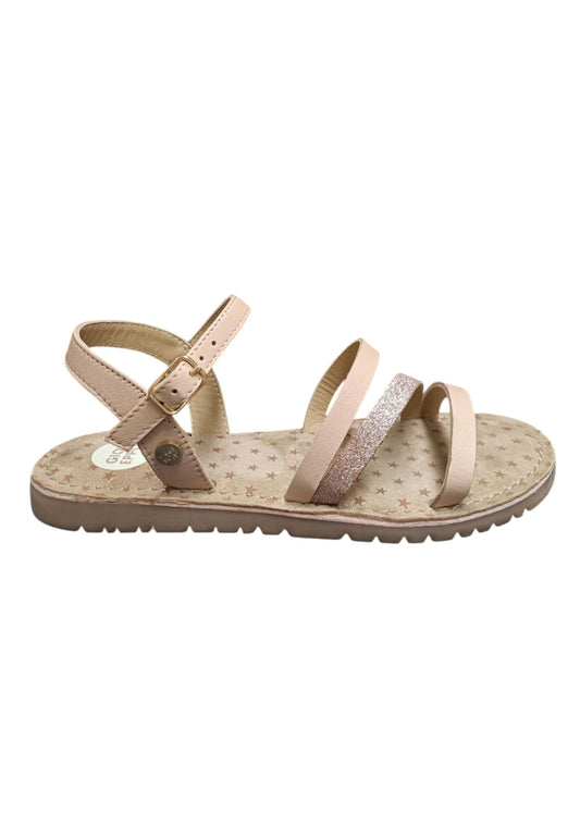Sandalo bambina Gioseppo Vershire rosa pelle fibbia comfort elegance