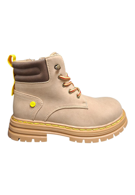 Boscaiolo bambino Gioseppo Ruxley camel marrone pelle lacci casual style