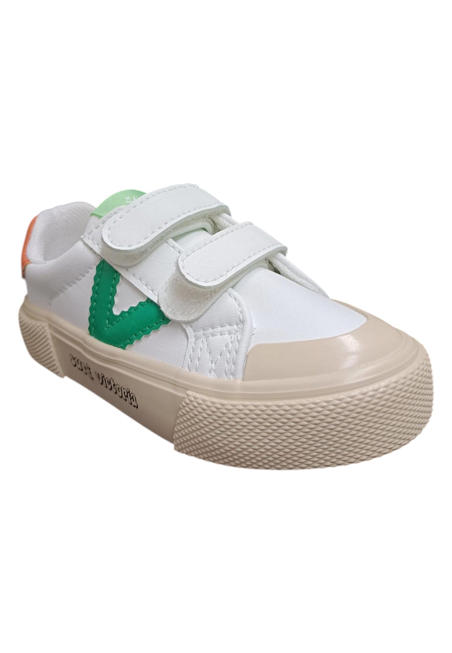 Scarpe sneakers Bambini e ragazzi Victoria tribu  bianco-verde-arancione velcro