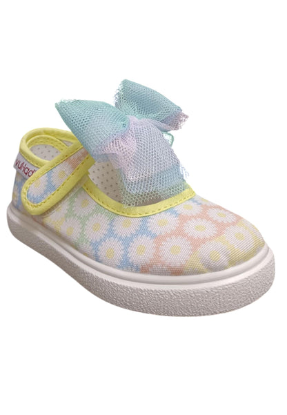 Ballerina bambina Vul-Ladi Chiqui multicolor tela velcro comfort style