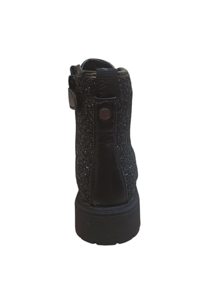 Anfibio bambina Gioseppo Surany nero glitter zip laterale urban style