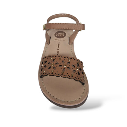 calzature-bambina-gioseppo-dipolog-camel-pelle-naturale-velcro-primavera-estate-2026-scarpetteria-gica-trani
