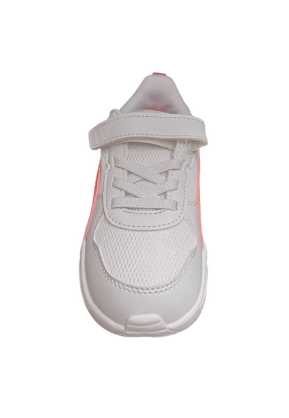 sarpe sneakers Bambine e ragazze PUMA TRINITY  bianco-rosa laccio elastico e velcro