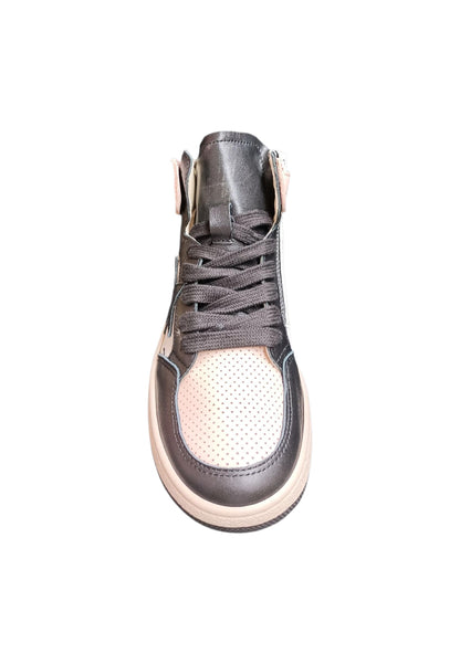 Ciao Junior Snk Sneakers Bambina Ragazza Bianco Nero Rosa - Scarpe Pelle Zip