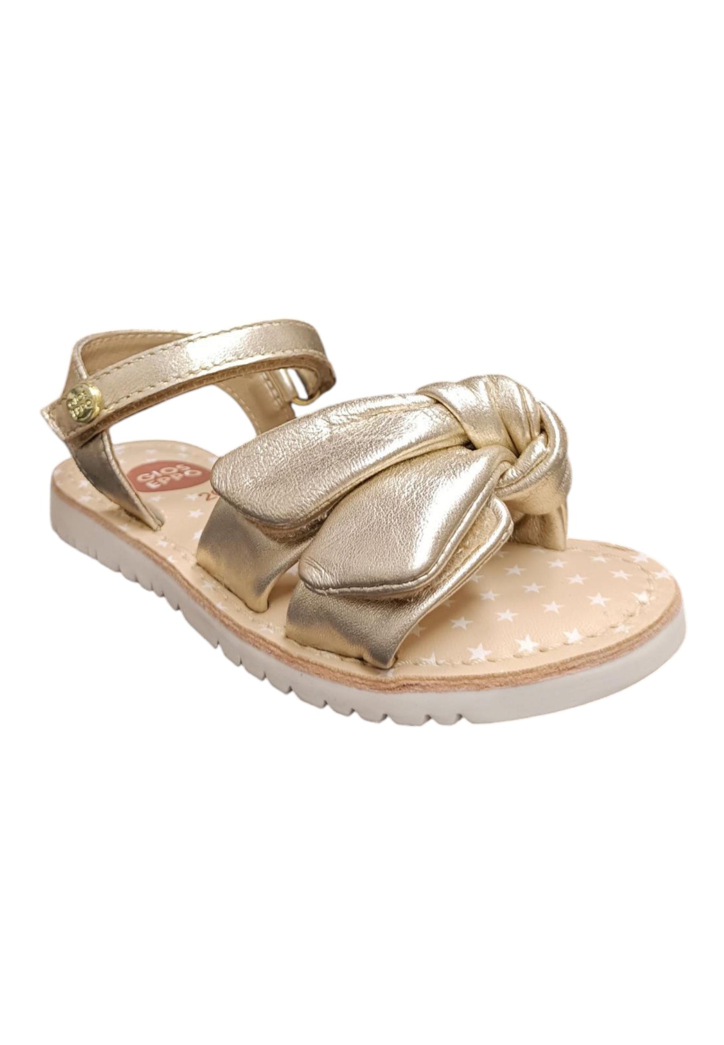 Sandali bambina Gioseppo Wareham platino pelle