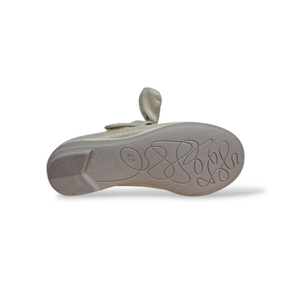 Ballerine bambina VUL-LADI champagne velcro cerimonia eleganti