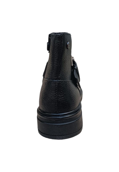 Stivaletto Bambine Gioseppo LAPEER Nero con Zip - Scarpe Pelle