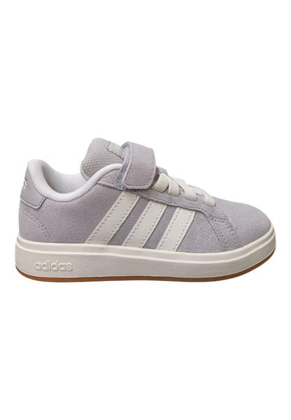 sarpe sneakers Bambini e ragazzi adidas GRAND COURT  grigio-bianco velcro