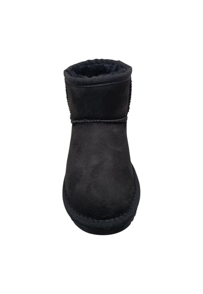 Stivaletti bambina Grunland Junior Crom nero suede - Stile caldo con elastico