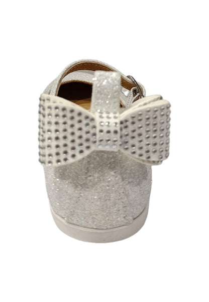 Ballerina bambina Platis P2240 bianco multicolore glitter fibbia elegance style
