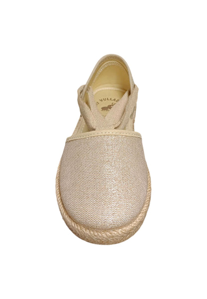 Espadrillas bambina Vul-Ladi Carla beige tela laccio summer style