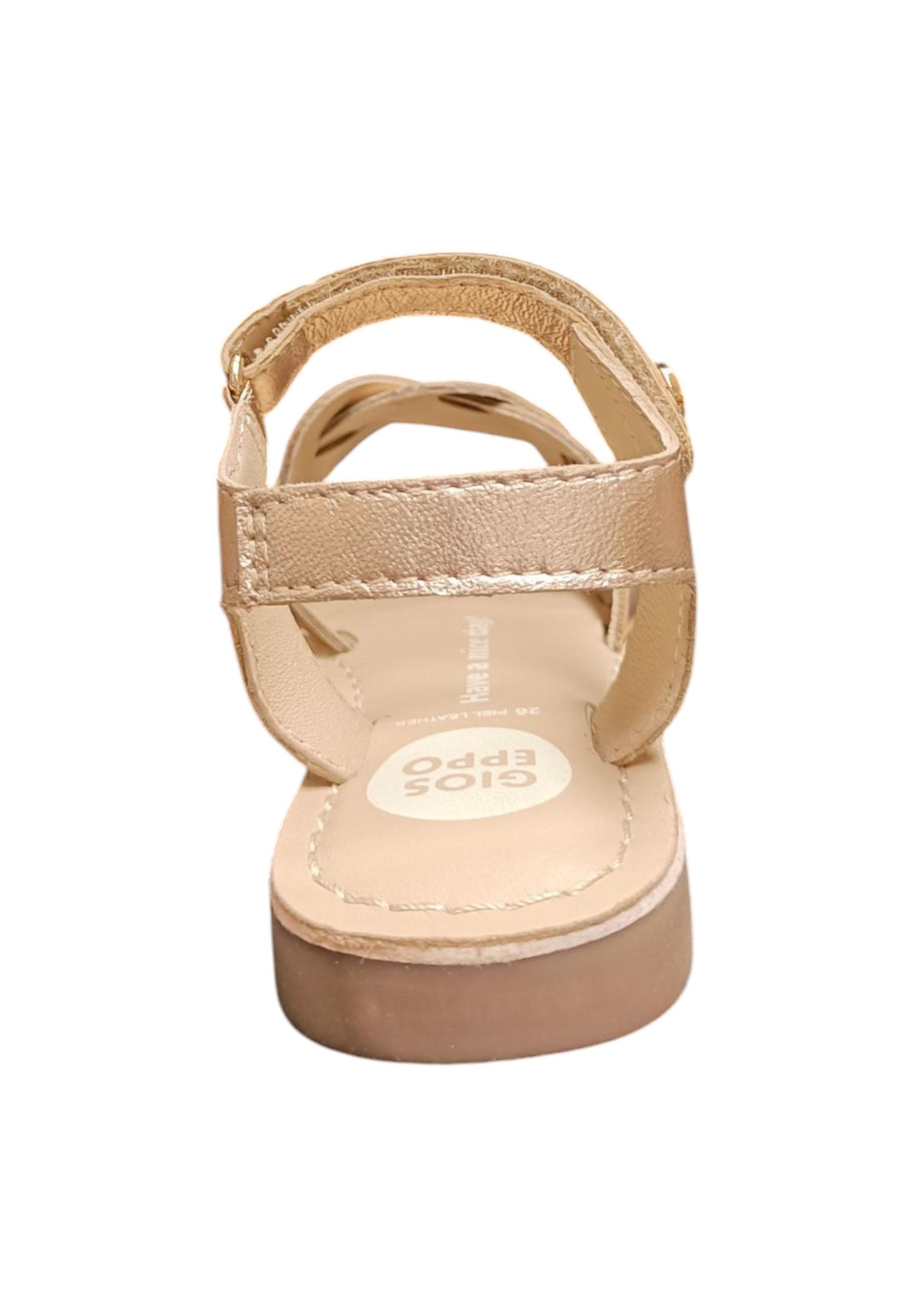 Sandali bambina Gioseppo Rowley oro rosato pelle