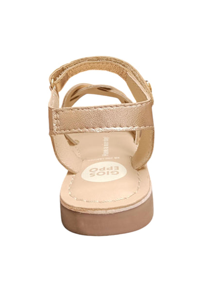 Sandali bambina Gioseppo Rowley oro rosato pelle