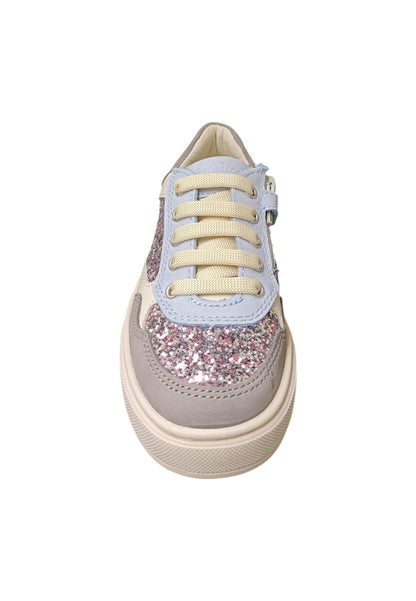 Scarpe sneakers Bambine e ragazze balducci KIABI  beige-rosa-bianco-multicolor laccio e zip laterale