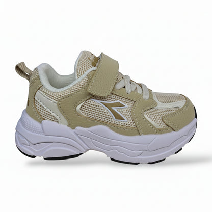 diadora-alley-sneakers-bambini-beige-lacci-elastici-velcro-taglie-28-35-scarpetteria-gica-trani
