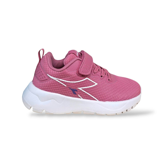 diadora-evo-run-sneakers-bambina-rosa-bianco-lacci-elastici-velcro-taglie-28-35-scarpetteria-gica-trani