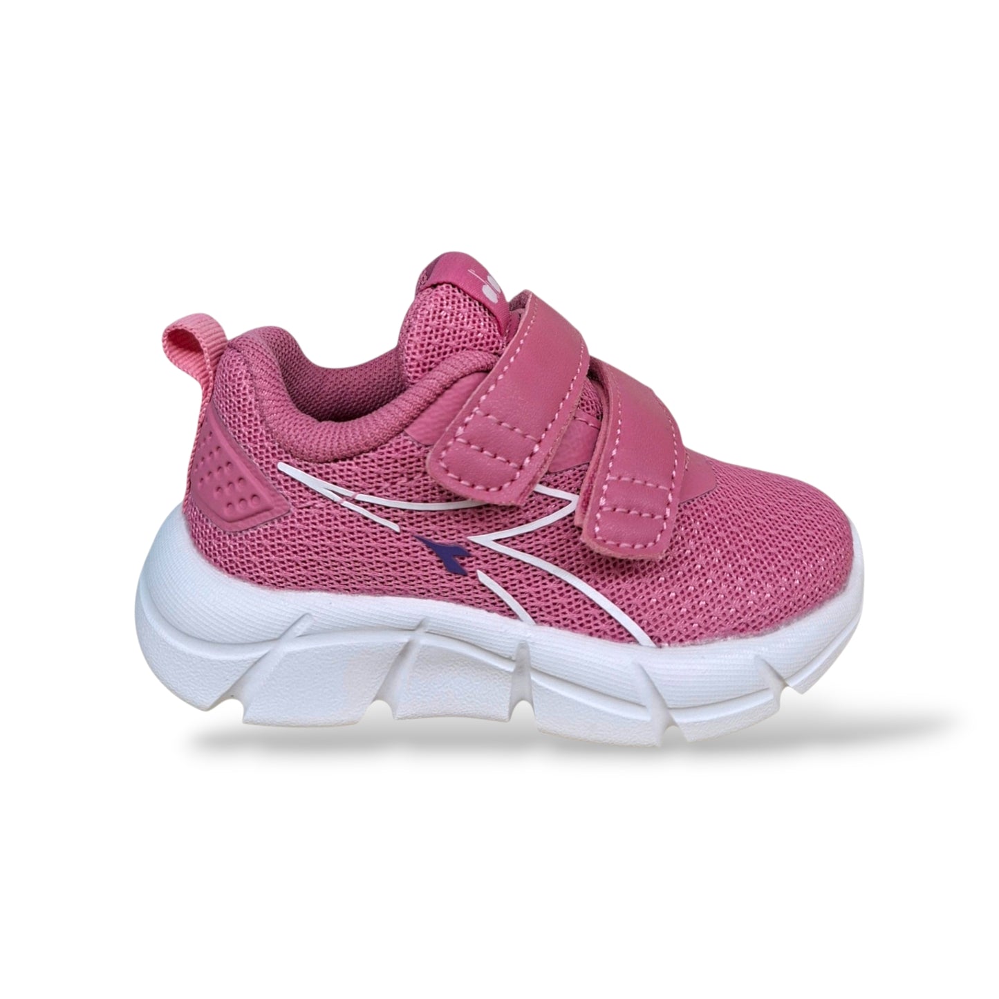 diadora-evo-run-sneakers-bambine-rosa-bianco-velcro-strappo-taglie-20-27-scarpetteria-gica-trani