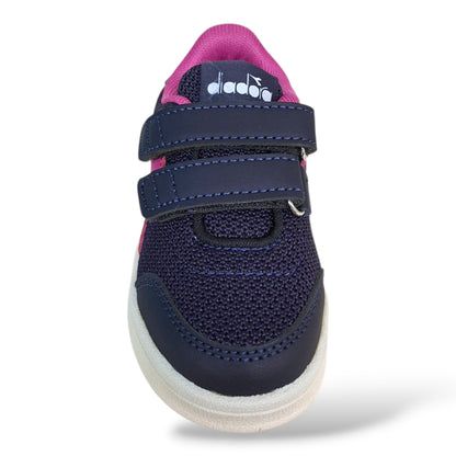 scarpe-back-to-school-bambine-diadora-bonny-nero-fucsia-velcro-tessuto-traspirante-scarpetteria-gica-trani
