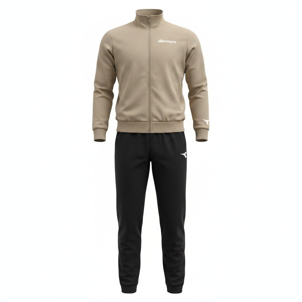 tuta-diadora-felpata-bambini-ragazzi-beige-nero-felpa-cerniera-pantalone-lungo-taglie-xs-xl-4-13-anni-scarpetteria-gica-trani
