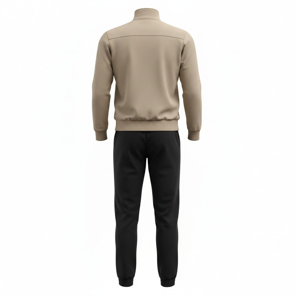 diadora-tracksuit-102-183340-tuta-bambini-ragazzi-beige-nero-zip-felpa-pantalone-felpato-cotone-poliestere-autunno-inverno-scarpetteria-gica-trani
