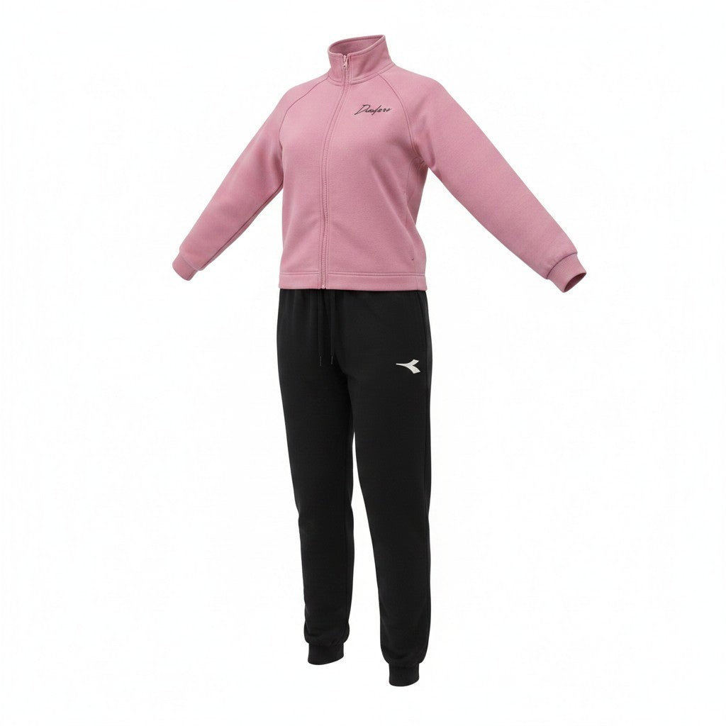 tuta-diadora-garzata-bambine-ragazze-fucsia-nero-felpa-cerniera-pantalone-lungo-taglie-xs-xl-4-13-anni-scarpetteria-gica-trani

