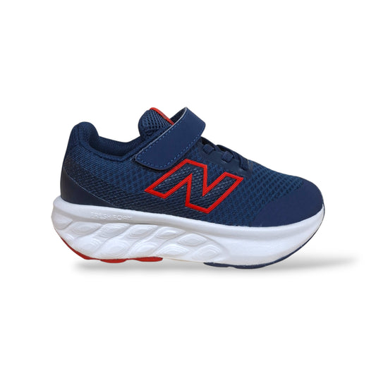 New Balance 520 Sneakers Bambini Ragazzi Blue Rosso | Taglia 28-35 | Tessuto Velcro | Scarpetteria Gica
