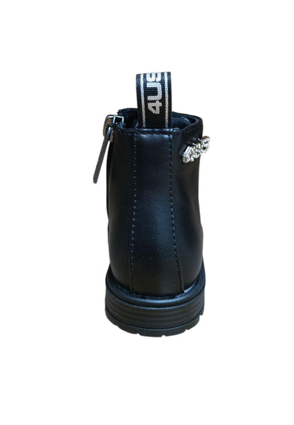 Anfibio bambino 4US Paciotti Martin nero pelle zip laterale urban style