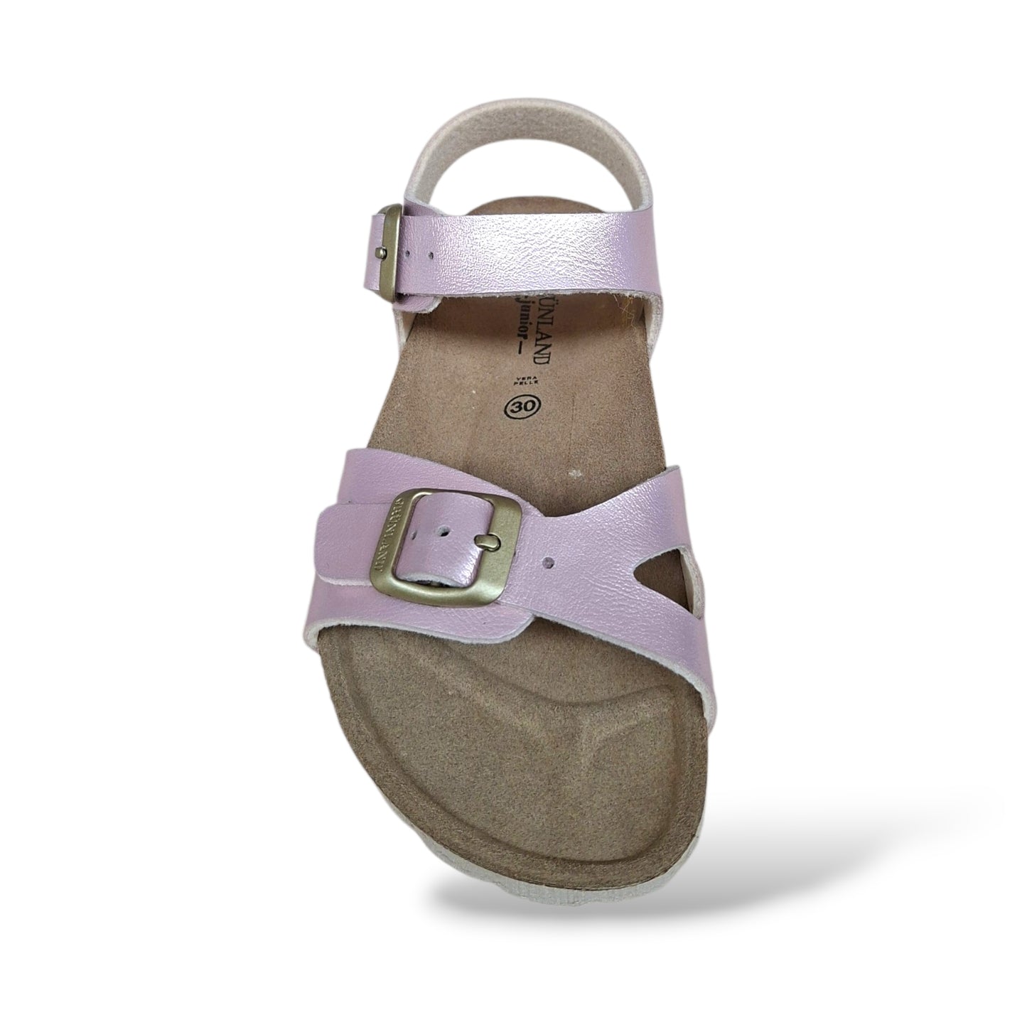 Sandalo Bio Sughero Bambine e Ragazze Grunland Junior Luce Pink – Fibia Sottopiede Sughero EVA