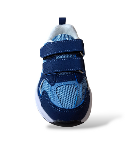 Diadora Alley 101.183109 – Scarpe Bambino Blu Celeste | Scamosciato e Doppio Velcro | Taglie 22-27