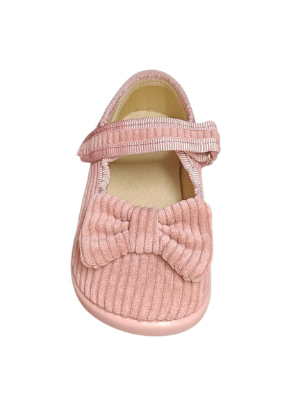 Ballerina bambina Vul-Ladi Candy rosa velluto velcro elegance style